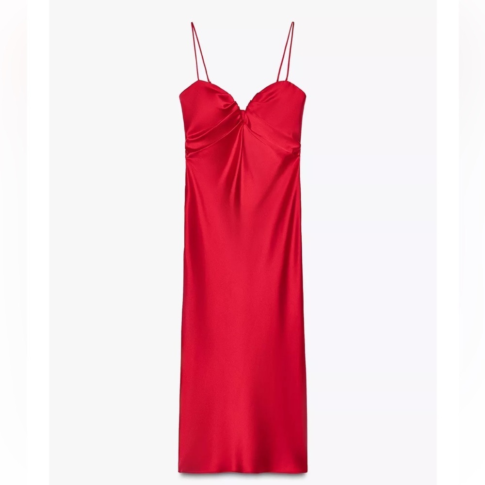 VIRAL NEW ! ZARA SATIN SWEETHEART DRESS
🚨FIRM PRICE NO DISCOUNT ON THIS DRESS - Picture 15 of 15